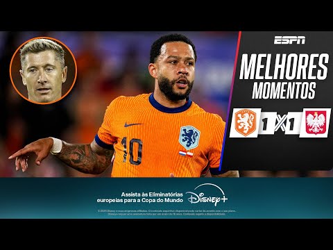 Gols e lances de Holanda x Polonia