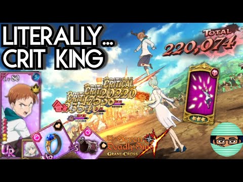 King + Deathpierce = Critical Poison... Crit Cleave with UR Gear | Seven Deadly Sins Grand Cross PVP