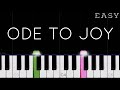 Beethoven Ode To Joy EASY Piano Tutorial