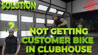 GTA Online not getting customer bike in clubhouse | Solution | How to get a bike in your clubhouse
