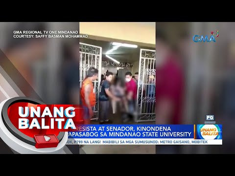 Ilang kongresista at senador, kinondena ang pagpapasabog sa Mindanao State University UB