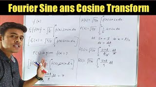 Fourier Sine And Cosine Transform with examples || important for #iitjam #iit #bhu #du