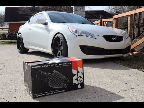 How to install a K&N cold air intake on a Genesis coupe 2.0T