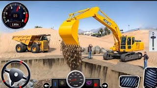 Railway Construction Simulator 3D - Jcb and truck Excavator Road Builder 2025 Android GameP