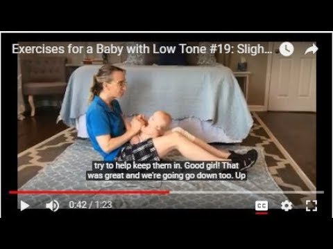 Slightly Easier Pull to Sit: Exercises for a Baby with Low Tone #19
