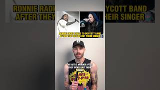 Ronnie Radke calls for boycott of the band Thy Art Is Murder after they kicked out their singer