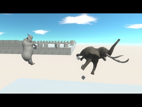 SKY ARENA RHINOCEROS vs EVERY UNIT - Animal Revolt Battle Simulator