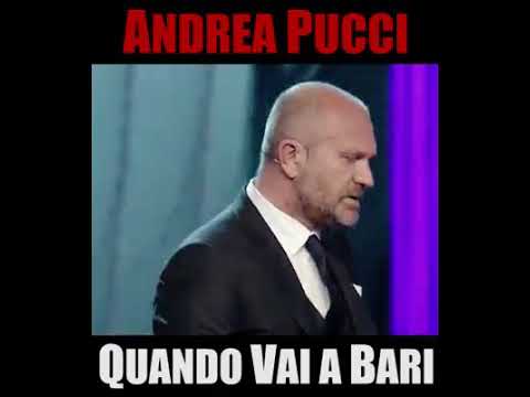 andrea pucci quando vai a Bari