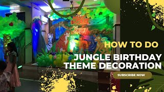 Jungle birthday theme Decoration| Birthday partyJungleThemeDecoration| @guruartevents