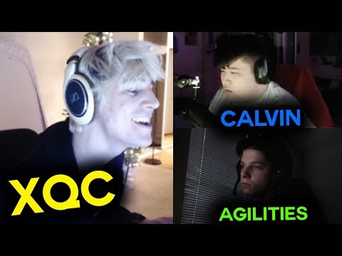 xQc plays with CALVIN and AGILITIES (Top 500 game)