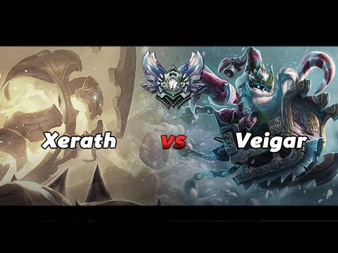 LoL - Xerath vs Veigar Season 6 Gameplay