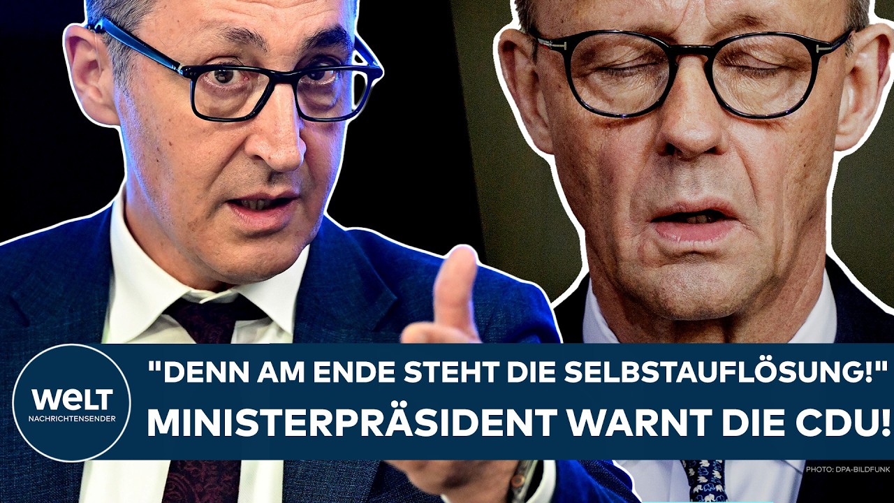 DEUTSCHLAND: "Denn am Ende steht die Selbstauflösung!" Ministerpräsident warnt die CDU!