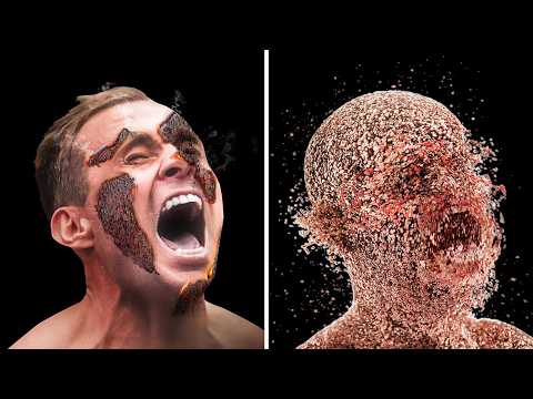 What happened to the bodies just after the Hiroshima bomb exploded?