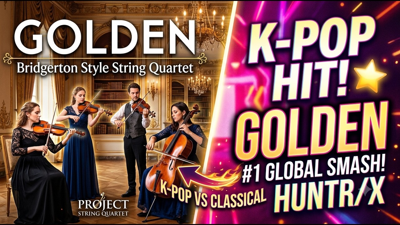 Golden from KPop Demon Hunters, string quartet. Project String Quartet