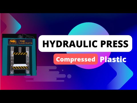 Our prototype for the initiative of Compressed Plastic | Hydraulic Press | The Lab Rats