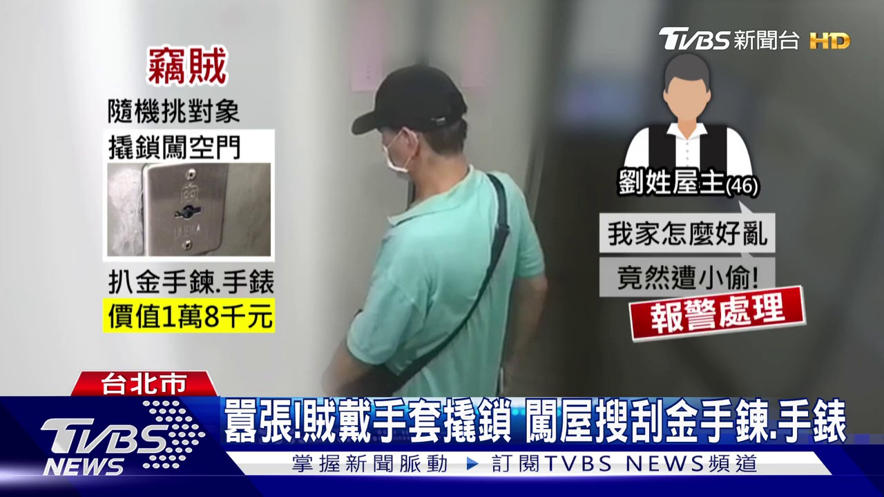跟你回家！北市闖屋賊橫行　隨機撬門行竊