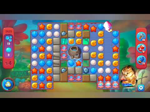 Fishdom 2022, no Boosters,  2423  level  -  прохождение без бустеров,  2423  уровень.