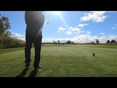 Persimmon 5 Wood on 200+ par 3 with slow motion