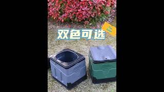 Skladací kempingový záchod, toaleta zelená