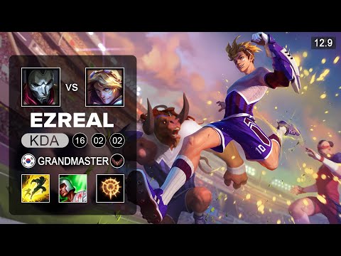 Ezreal vs Jhin ADC - KR Grandmaster - Patch 12.9 Season 12