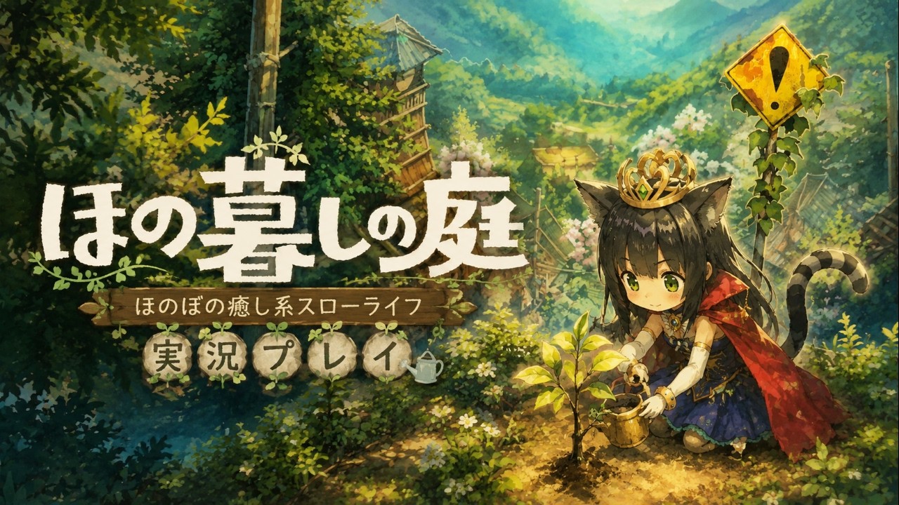 【ほの暮しの庭】因習村生活4日目！！【猫神レトロ】