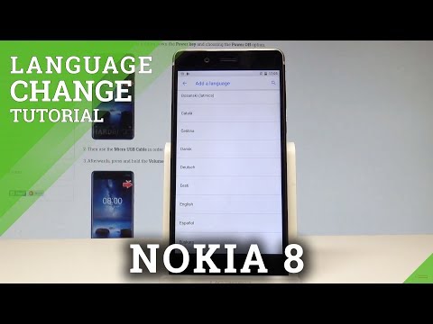 How to Change Language in NOKIA 8 - List of Languages |HardReset.info