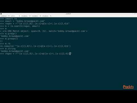 Hands On Python Regular Expressions Grouping and Capturing Data and the Match Object|packtpub com