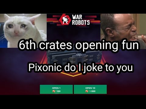 Funny event Chest open War Robots 6th anniversary (My friend chest)2020