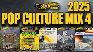 Unboxing 2025 Hot Wheels POP CULTURE Mix 4 !!!
