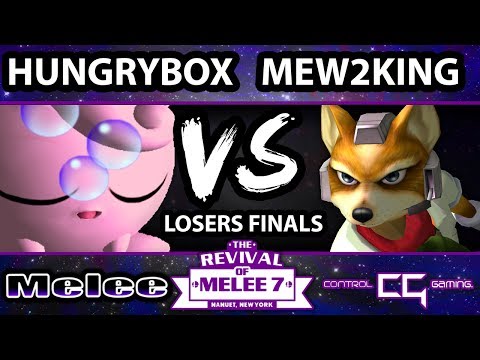 Revival of Melee 7 - Mew2King (Fox) Vs. Hungrybox (Jigglypuff) - Losers Finals