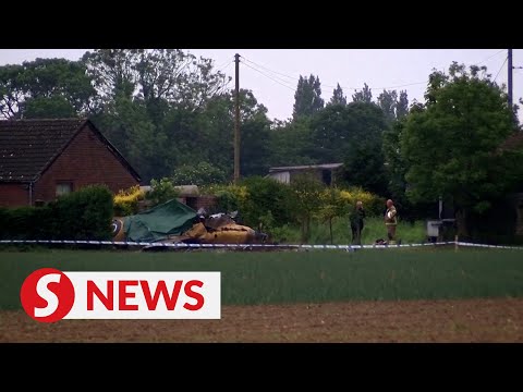 British air force pilot dies after Spitfire crashes in eastern England