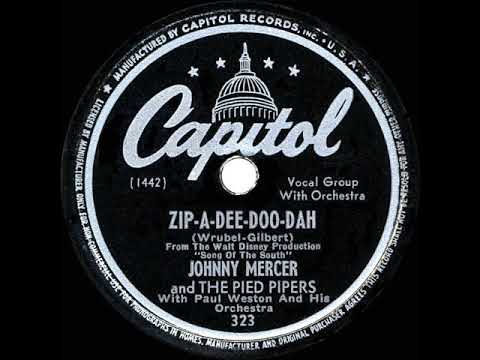 1947 HITS ARCHIVE: Zip-A-Dee-Doo-Dah - Johnny Mercer (original no-echo 78 version)