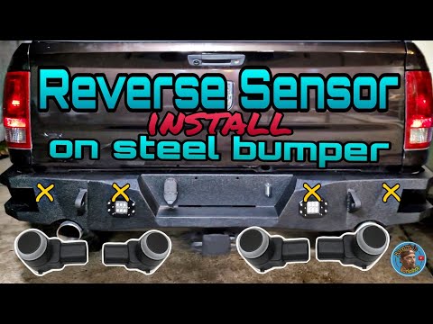 Parking Sensors install on Steel Bumper