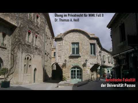 Übung im Privatrecht für Wirtschaftswissenschaftler - Ergänzungseinheit, Teil 2