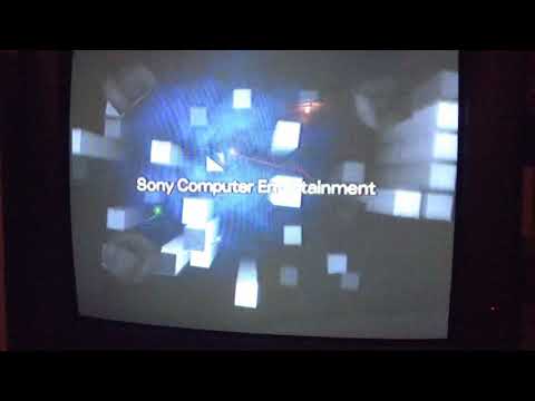 PS2 startup but it’s filmed on a CRT
