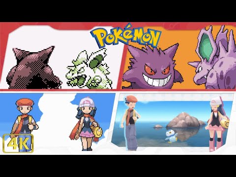 Evolution of Pokemon: Title Screens & Openings ⁴ᴷ (1995 - 2019) [34 games]