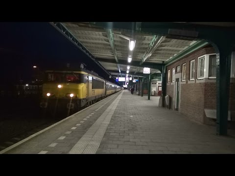 Vertrek NS E-loc 1739 + NS ICR op station Deventer richting Zwolle