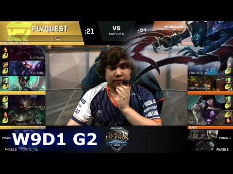 FlyQuest vs Echo Fox | Week 9 Day 1 of S8 NA LCS Spring 2018 | FLY vs FOX W9D1 G2