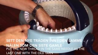 Hvordan strikke en lue / How to knit a hat - Prym Maxi knitting mill