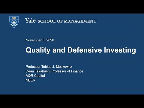 , title : 'Master Class  Quality and Defensive Investing with Professor Tobias Moskowitz'