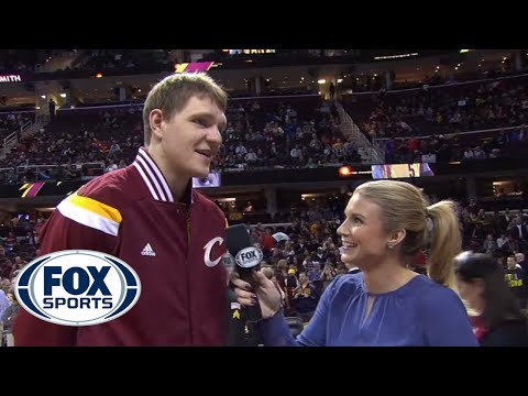 Cavs player Timofey Mozgov accidentally speaks Russian