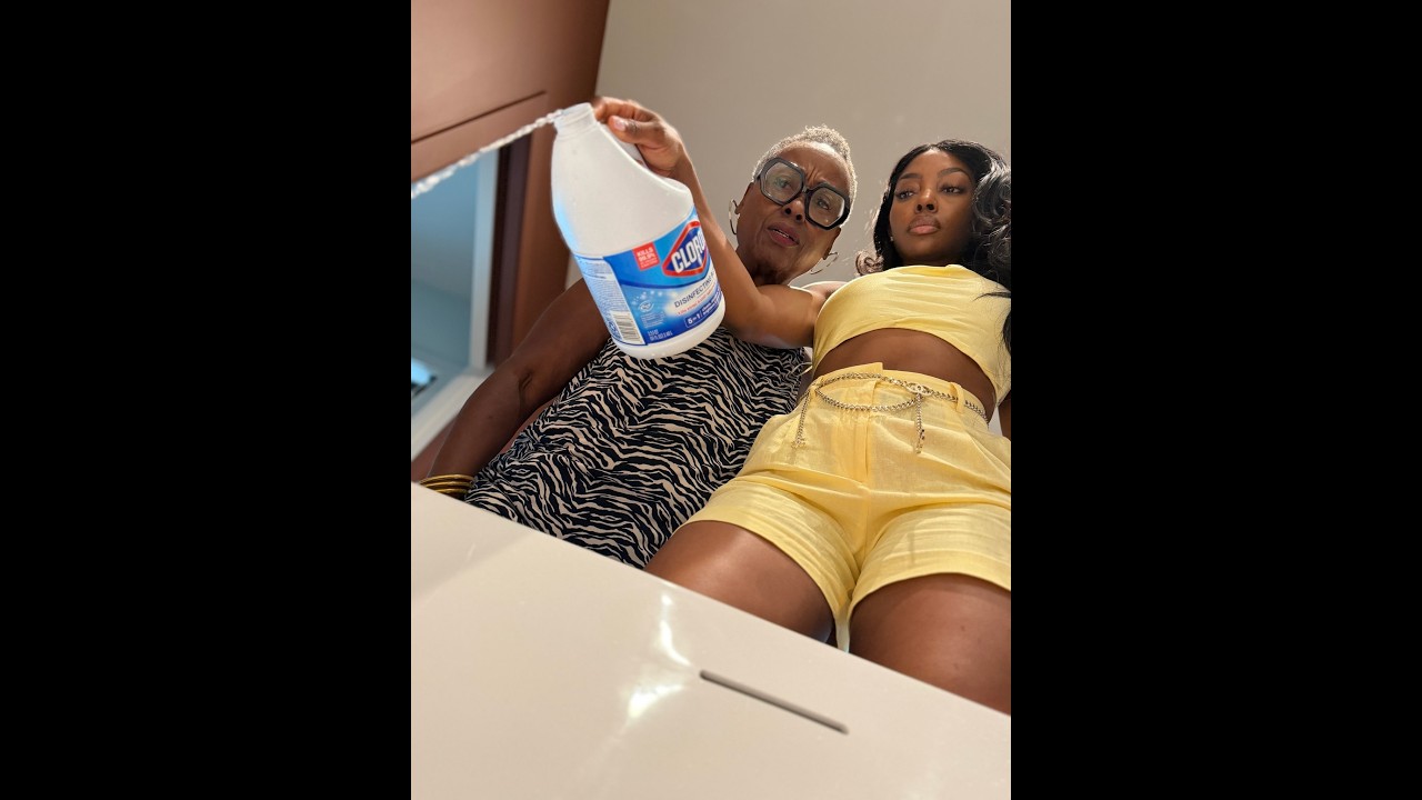 When Grandma catches Domini Bleaching Mike's clothes!