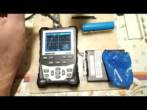 Осциллограф KKMOON DSO120M замена аккумулятора.