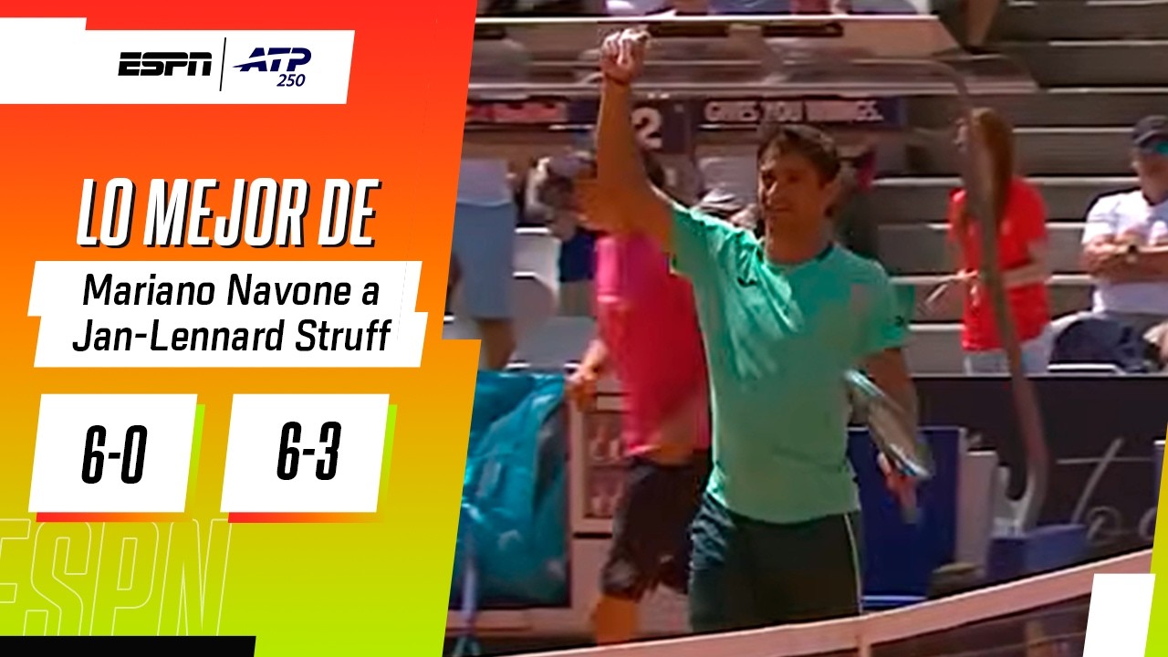 VICTORIA SIN PROBLEMAS DE MARIANO NAVONE FRENTE A STRUFF EN EL ATP 250 DE KITZBUHEL | RESUMEN