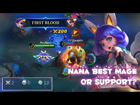 NANA BEST MAGE OR SUPPORT?💖 Nana Mecha Baby Gameplay 😍☺️ Best build ✨