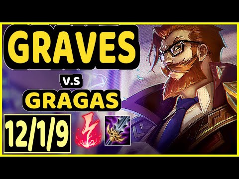 SKEANZ (GRAVES) vs GRAGAS - 12/1/9 KDA JUNGLE CHALLENGER GAMEPLAY - EUW