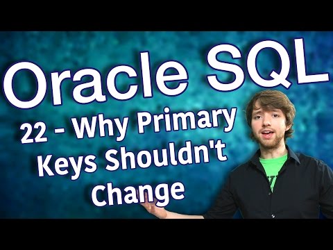 Oracle SQL Tutorial 22 Why Primary Keys Shouldn t Change
