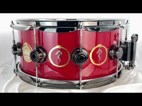MINT! - DW Collector's Series Neil Peart Limited Edition Snakes and Arrows snare drum - Custom Neil Peart Design - identical to Neil's imagen 9