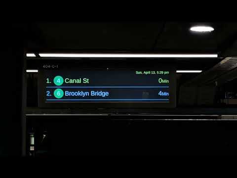 Downtown Lcl 4 train to Canal st (arrival announcement)