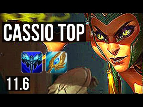 CASSIOPEIA vs SHEN (TOP) | 5/0/1, 1400+ games, 1.4M mastery | KR Grandmaster | v11.6